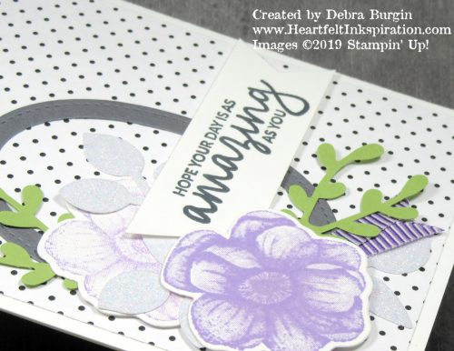 Painted Seasons | Another 2019 March camp card.  This one uses the Botanical Butterfly Designer Series Paper, also from Sale-A-Bration.  Please click to read more! | Stampin' Up! | HeartfeltInkspiration.com | Debra Burgin