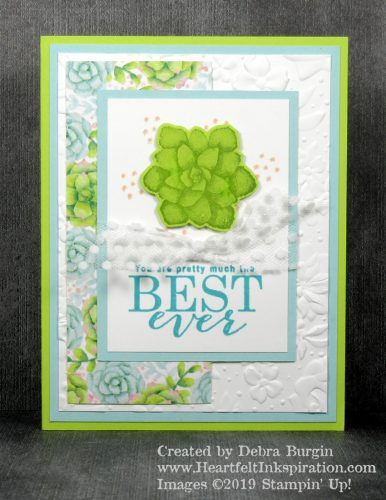 Painted Seasons | All Adorned | A perfect, springy card for this last day of March!  Please click to read more! | Stampin' Up! | HeartfeltInkspiration.com | Debra Burgin