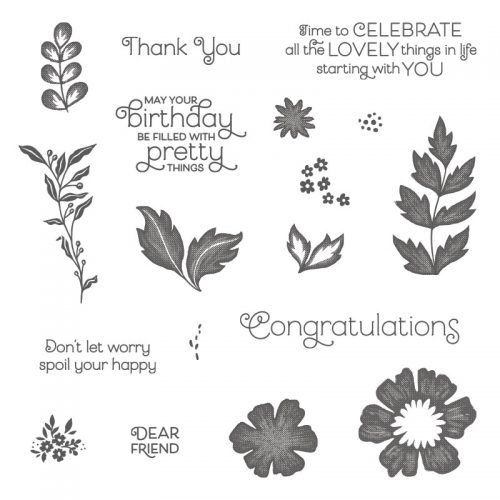 Stampin' Up! Everything Is Rosy Photopolymer Stamp Set