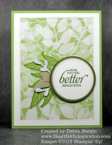 Floral Romance Specialty Designer Series Paper | This card is part of the April 2019 Love It, Chop It class.  Please click to read more! | Stampin' Up! | HeartfeltInkspiration.com | Debra Burgin