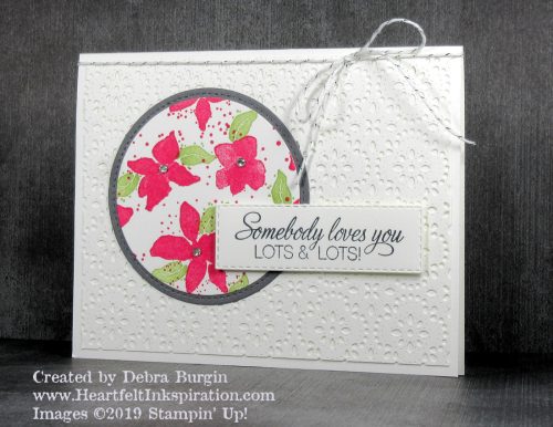 Parcels & Petals | Stitched Lace | This is an intricate die worth the fuss!  Please click to read more! | Stampin' Up! | HeartfeltInkspiration.com | Debra Burgin