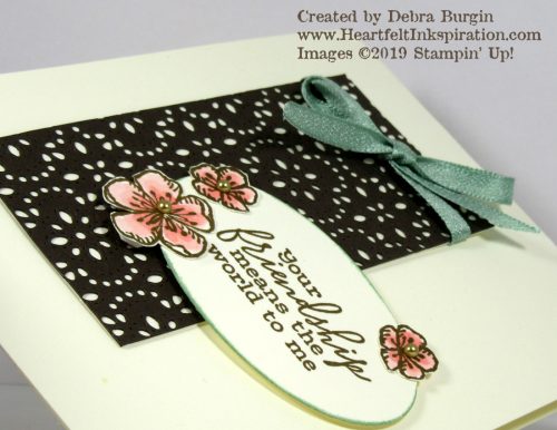 Free As a Bird | You may be surprised there's no bird on this card!  But aren't these flowers pretty, and the sentiment beautiful?  Please click to read more! | Stampin' Up! | HeartfeltInkspiration.com | Debra Burgin