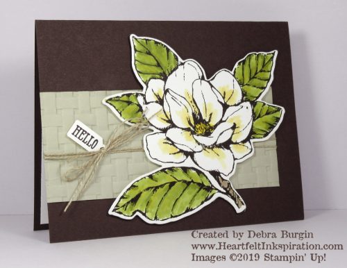 Good Morning Magnolia | If there's a prettier Stampin' Up! image to color, I don't know what it is!  Please click to read more! | Stampin' Up! | HeartfeltInkspiration.com | Debra Burgin