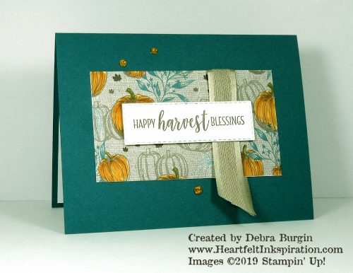 Country Home | Come to Gather | My simple invitation to our Thanksgiving celebration this year.  I used one of the pieces from October's Love It, Chop It! class.  Please click to read more! | Stampin' Up! | HeartfeltInkspiration.com | Debra Burgin