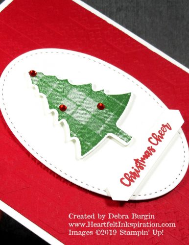 Perfectly Plaid | This set is aptly named -- this buffalo check tree is the cutest!  Please click to read more! | Stampin' Up! | HeartfeltInkspiration.com | Debra Burgin