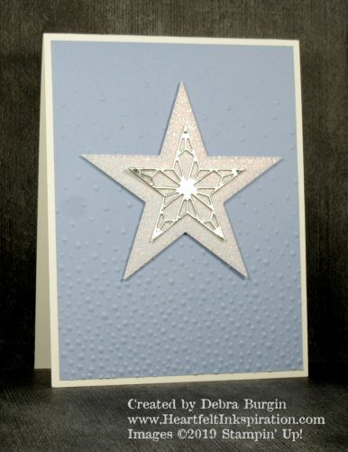 So Many Stars | Stitched Stars | This card says hope and peace and joy -- no matter what the occasion!  Please click to read more! | Stampin' Up! | HeartfeltInkspiration.com | Debra Burgin