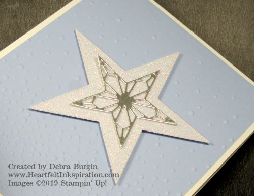 So Many Stars | Stitched Stars | This card says hope and peace and joy -- no matter what the occasion!  Please click to read more! | Stampin' Up! | HeartfeltInkspiration.com | Debra Burgin