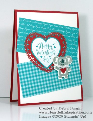 Heartfelt | Bonanza Buddies | This valentine is headed to our grandson!  Please click to read more! | Stampin' Up! | HeartfeltInkspiration.com | Debra Burgin