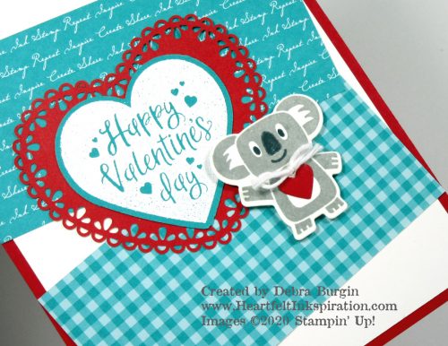 Heartfelt | Bonanza Buddies | This valentine is headed to our grandson!  Please click to read more! | Stampin' Up! | HeartfeltInkspiration.com | Debra Burgin