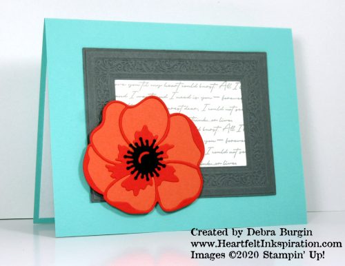 Painted Poppies | Painted Labels | Peaceful Moments | Poppy Moments | This suite of products offers hours and hours of paper crafting pleasure!  Please click to read more! | Stampin' Up! | HeartfeltInkspiration.com | Debra Burgin