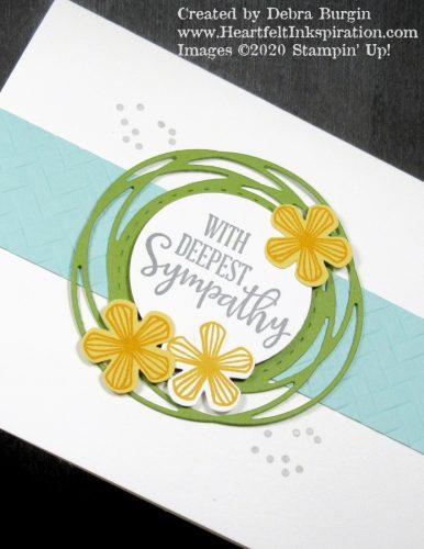 Thoughtful Blooms | Peaceful Moments | This sympathy card whispers hope.  Please click to read more! | Stampin' Up! | HeartfeltInkspiration.com | Debra Burgin