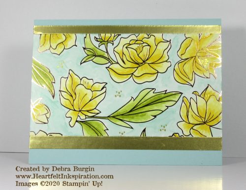 Springtime Foils | I'd say this card (for C.O.D. #7) looks like springtime!  Please click to read more! | Stampin' Up! | HeartfeltInkspiration.com | Debra Burgin