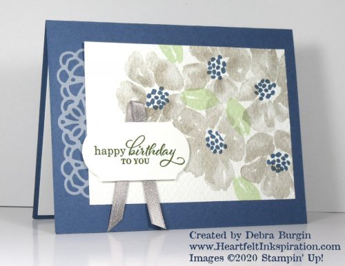 Blossoms in Bloom | Best Year | These Distinktive stamps have a special texture that gives added depth and dimension in a single step.  Please click to read more! | Stampin' Up! | HeartfeltInkspiration.com | Debra Burgin