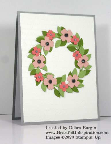 Wreath Builder | This is by far the most versatile wreath set of dies I've ever used from Stampin' Up!  The dies both cut and emboss. 
 Please click to read more! | Stampin' Up! | HeartfeltInkspiration.com | Debra Burgin