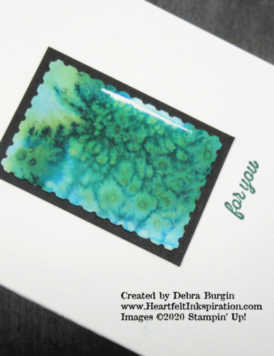 Salted Background | Use the Rectangular Postage Stamp Punch on a larger "master board" and you have the makings of several cards!  Please click to read more! | Stampin' Up! | HeartfeltInkspiration.com | Debra Burgin