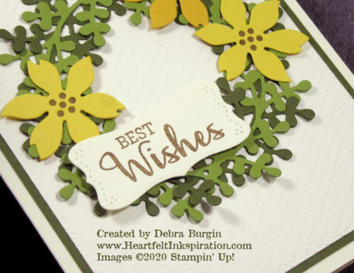 Arrange a Wreath | Wreath Builder | I don't think I'll run out of combinations of wreaths, motifs, and sentiments  Please click to read more! | Stampin' Up! | HeartfeltInkspiration.com | Debra Burgin
