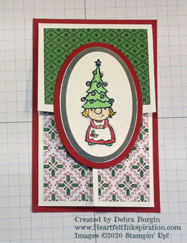 Gnome for the Holidays | This gift card holder starts with a medium envelope!  What happens after that is up to you!  Please click to read more! | Stampin' Up! | HeartfeltInkspiration.com | Debra Burgin