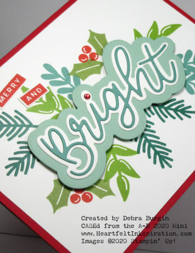 Peace & Joy | Oh, the exuberance of this card!  I love that the concept artists at Stampin' Up! stretch my creativity with cards like this one!  Please click to read more! | Stampin' Up! | HeartfeltInkspiration.com | Debra Burgin