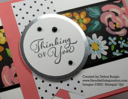 Happy Thoughts | Flower & Field DSP | One layout, two cards!  Please click to read more! | Stampin' Up! | HeartfeltInkspiration.com | Debra Burgin