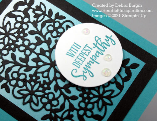 Flowering Vine | Peaceful Moments | Cutting this die on the new Stampin' Up! Cut & Emboss machine makes quick work of all those little areas.  Please click to read more! | Stampin' Up! | HeartfeltInkspiration.com | Debra Burgin