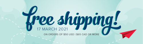 Free shipping on orders $50 US or more (3/17/21 only)