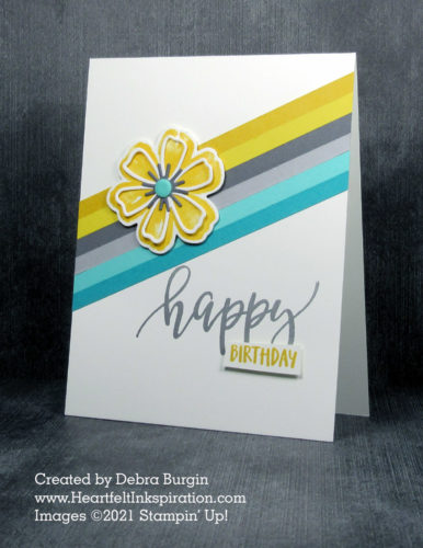 Pretty Perennials | Perennial Petals | This is my interpretation of an excellent design by LeeAnn Greff.  Please click to read more! | Stampin' Up! | HeartfeltInkspiration.com | Debra Burgin