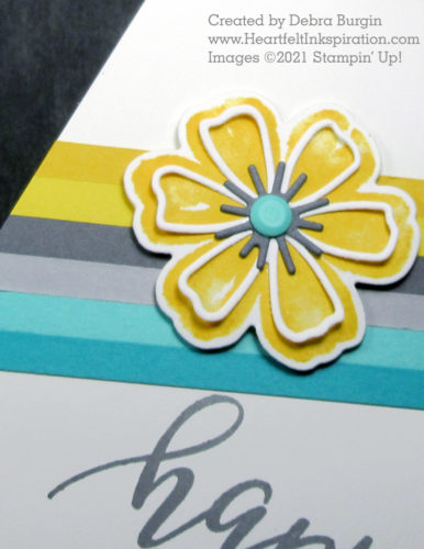 Pretty Perennials | Perennial Petals | This is my interpretation of an excellent design by LeeAnn Greff.  Please click to read more! | Stampin' Up! | HeartfeltInkspiration.com | Debra Burgin