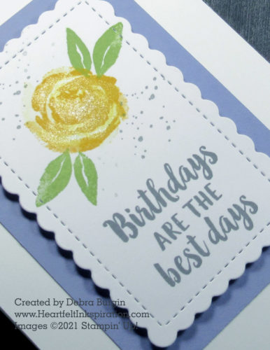 Beautiful Friendship | I never tire of two-step stamping, whether it's adding shading to an image or another element, like these leaves.  Please click to read more! | Stampin' Up! | HeartfeltInkspiration.com | Debra Burgin