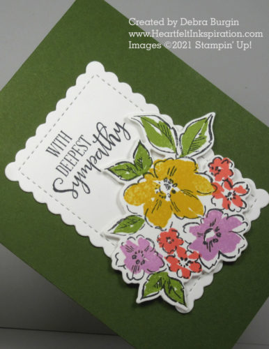 Hand-Penned Petals | Super versatile and beautiful!  I use a variety of techniques to color this image.  Please click to read more! | Stampin' Up! | HeartfeltInkspiration.com | Debra Burgin