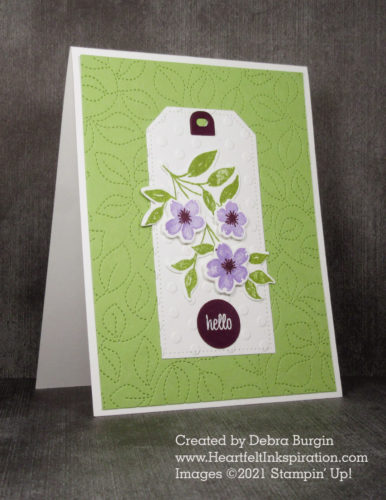 Sweet as a Peach | No peaches on this card, just these pretty blossoms ... and a mistake!  Can you spot it?  Please click to read more! | Stampin' Up! | HeartfeltInkspiration.com | Debra Burgin