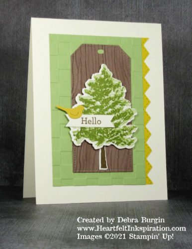 Beauty of Friendship | Every stamper needs a good set of trees, and the beauty (!) of this set and its matching dies is how they cross seasons.  Please click to read more! | Stampin' Up! | HeartfeltInkspiration.com | Debra Burgin