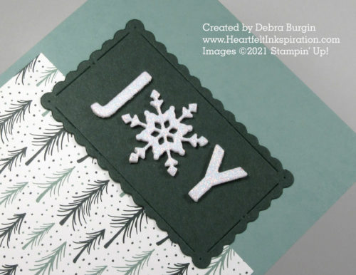 Tidings of Christmas | How I love the coordination of Stampin' Up! products, especially these 2021-2022 In Colors and the Designer Series Paper shown here.  Please click to read more! | Stampin' Up! | HeartfeltInkspiration.com | Debra Burgin