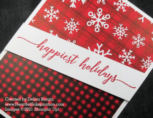 Heartfelt Wishes | It doesn't get any easier than CASEing a card by Stampin' Up!  This is the perfect Jingle Jump card!  Please click to read more! | Stampin' Up! | HeartfeltInkspiration.com | Debra Burgin