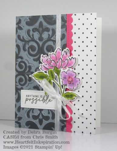 Hand-Penned Petals | CASEd from Christ Smith -- I loved every single thing!  Please click to read more! | Stampin' Up! | HeartfeltInkspiration.com | Debra Burgin