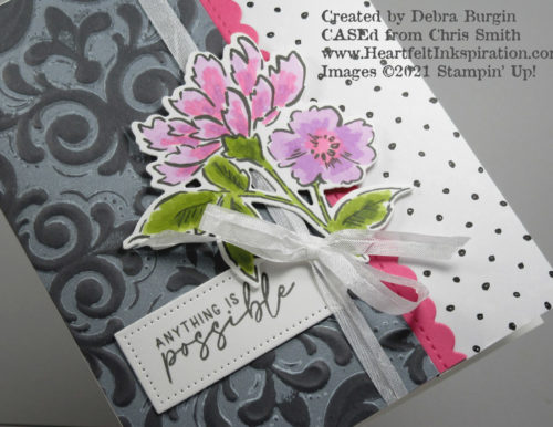 Hand-Penned Petals | CASEd from Christ Smith -- I loved every single thing!  Please click to read more! | Stampin' Up! | HeartfeltInkspiration.com | Debra Burgin