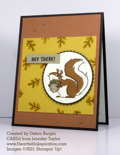 Nuts About Squirrels |  Are you?  Or are you aggravated by the amount of destruction they can cause?  I'm both -- please click to read more! | Stampin' Up! | HeartfeltInkspiration.com | Debra Burgin