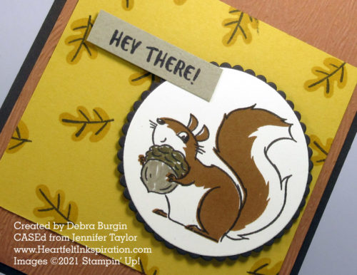 Nuts About Squirrels |  Are you?  Or are you aggravated by the amount of destruction they can cause?  I'm both -- please click to read more! | Stampin' Up! | HeartfeltInkspiration.com | Debra Burgin