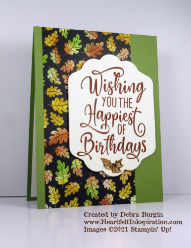 Happiest of Birthdays | Adding color to a black-and-white print can be done several ways.  This may be the easiest one!  Please click to read more! | Stampin' Up! | HeartfeltInkspiration.com | Debra Burgin