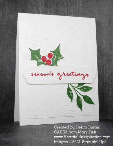 Christmas Season | Christmas to Remember | I have used these two sets over and over -- so much versatility!  Please click to read more! | Stampin' Up! | HeartfeltInkspiration.com | Debra Burgin