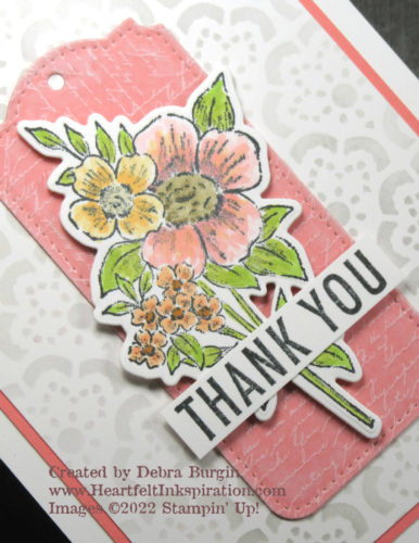 Blessings of Home | I can't help it: I love a tag on a card!  Please click to read more! | Stampin' Up! | HeartfeltInkspiration.com | Debra Burgin