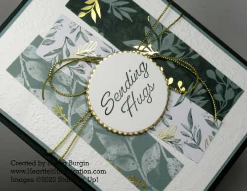 Eden's Garden | Repeating an element (here, gold) is a simple way to take your card design to WOW!  Please click to read more! | Stampin' Up! | HeartfeltInkspiration.com | Debra Burgin  