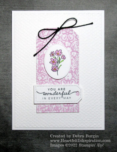 Happiness Abounds | This set has the sweetest little bouquets, in addition to larger flowers and excellent sentiments.  A winner!  Please click to read more! | Stampin' Up! | HeartfeltInkspiration.com | Debra Burgin  