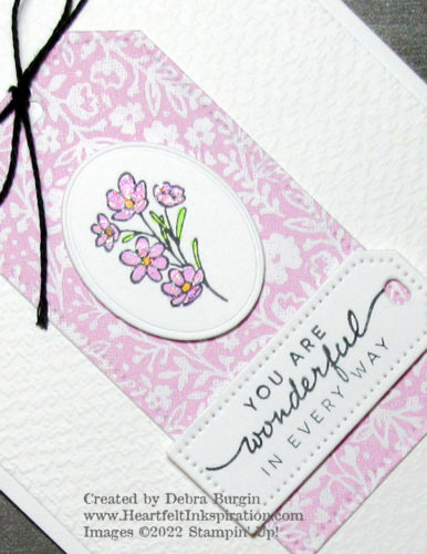 Happiness Abounds | This set has the sweetest little bouquets, in addition to larger flowers and excellent sentiments.  A winner!  Please click to read more! | Stampin' Up! | HeartfeltInkspiration.com | Debra Burgin  