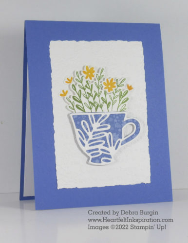 Cup of Tea | Teacup dies | This bundle has enough images and die cuts for *lots* of unique cards!  Please click to read more! | Stampin' Up! | HeartfeltInkspiration.com | Debra Burgin  