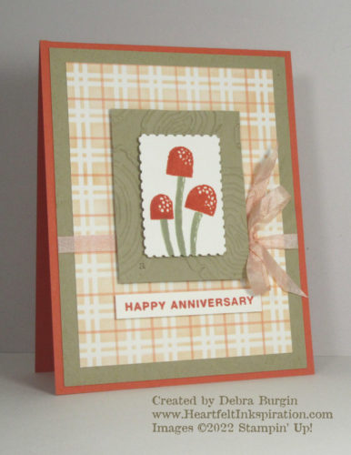 Ringed with Nature | My card #1 on the Stamp Review Crew blog hop of 7/18/22.  Please click to read more! | Stampin' Up! | HeartfeltInkspiration.com | Debra Burgin  