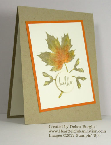 Soft Seedlings | This card adds color to the stamped image (not the stamp itself).  How?  Please click to read more! | Stampin' Up! | HeartfeltInkspiration.com | Debra Burgin  