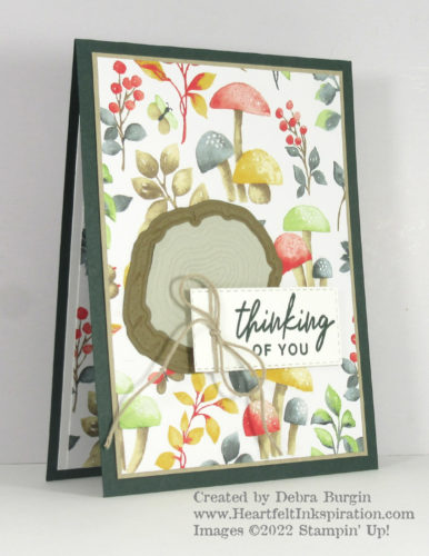 Ringed with Nature | Rings of Love | This fun and fabulous Designer Series Paper could be earned free during the second 2022 Sale-A-Bration.  One of my favorites *ever*!  Please click to read more! | Stampin' Up! | HeartfeltInkspiration.com | Debra Burgin  