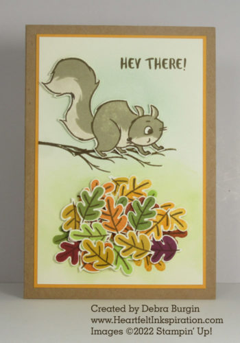 Nuts about Squirrels | I remember jumping into a pile of leaves, don't you? | Please click to read more! | Stampin' Up! | HeartfeltInkspiration.com | Debra Burgin