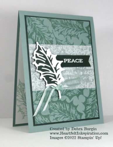 Leaves of Holly | Stamp Review Crew blog hop | Please click to read more! | Stampin' Up! | HeartfeltInkspiration.com | Debra Burgin  