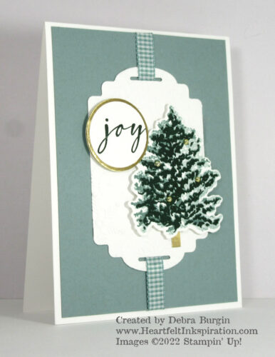 Beauty of Friendship | Brightest Glow | Green and gold is a classic combination for winter, isn't it?  Please click to read more! | Stampin' Up! | HeartfeltInkspiration.com | Debra Burgin  